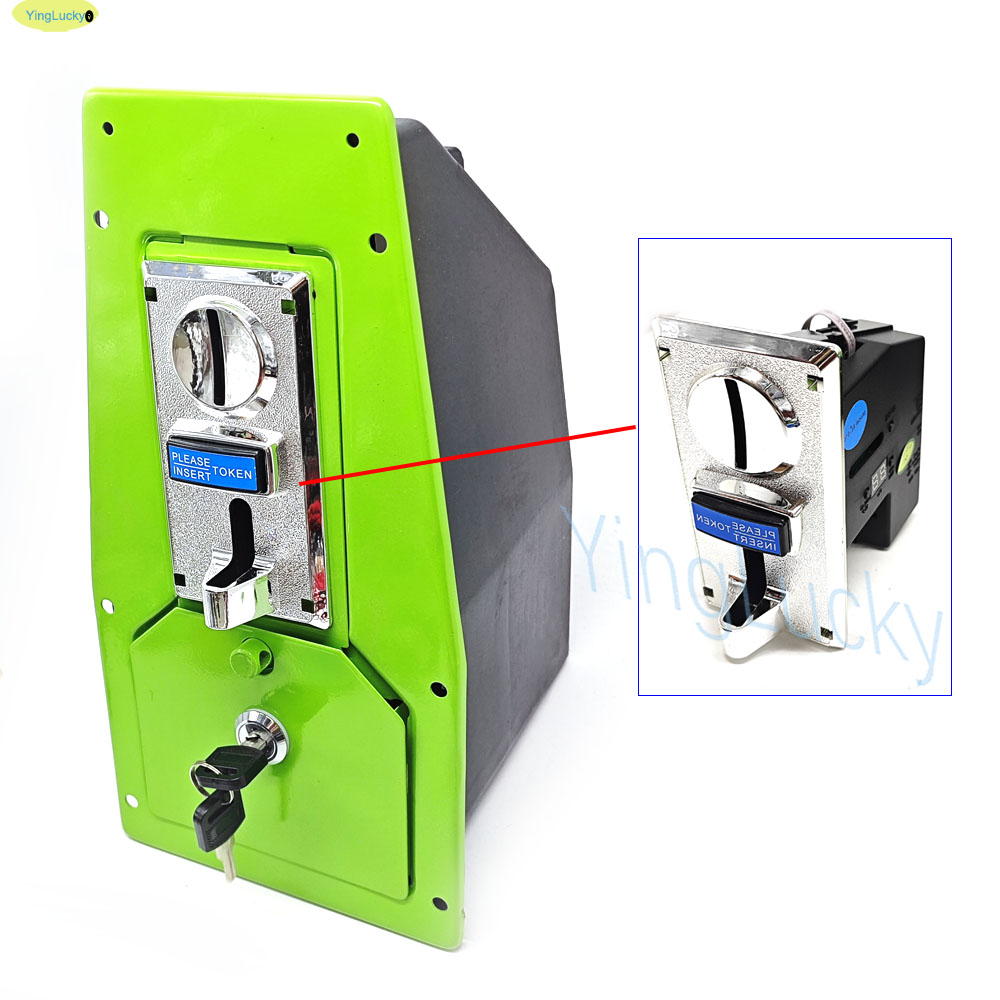 Coin Acceptor Selector - صندوق تخزين رموز ألعاب الأركيد مع
