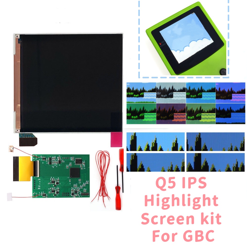 Lcd Screen Arcade - شاشة HISPEEDIDO لجهاز GBC مقاس 3.1