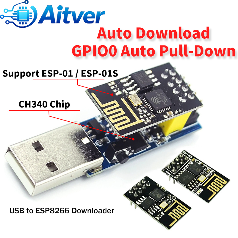 Arduino Vending Machine Project - محول مبرمج ESP01 USB إلى ESP8266