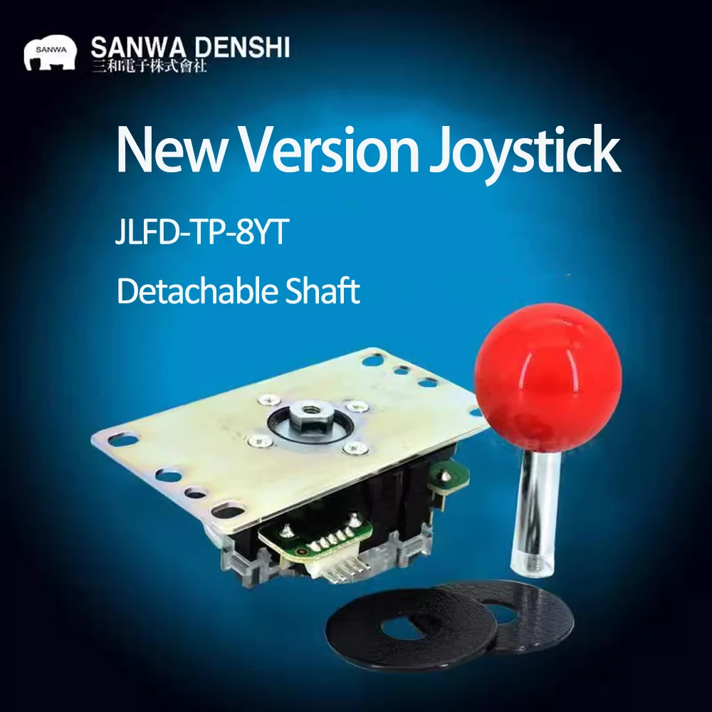 Arcade Vibes - عصا التحكم SANWA اليابانية الأصلية، JLFD-TP-8YT،