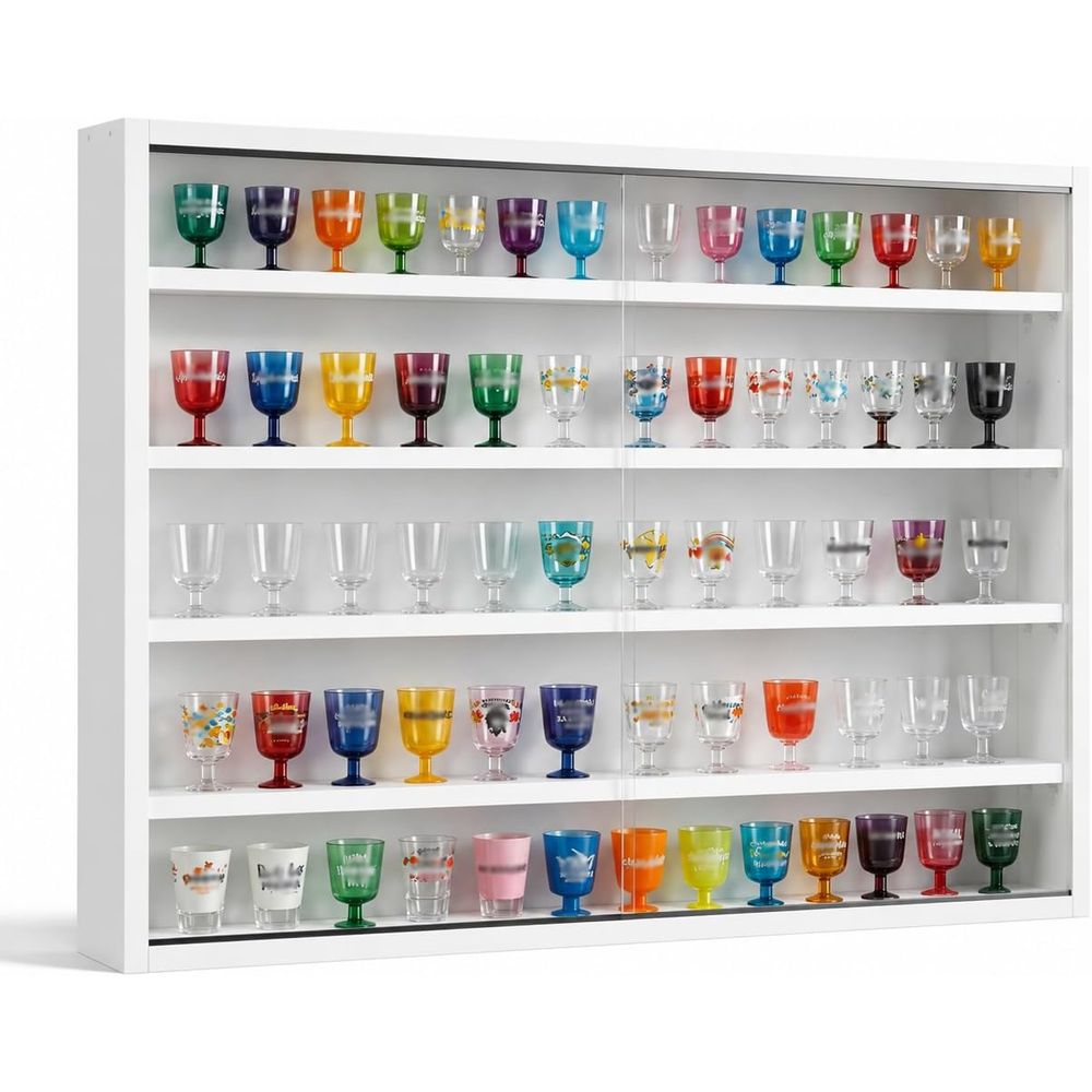 Glass Cabinet Display - خزانة عرض زجاجية معلقة على الحائط