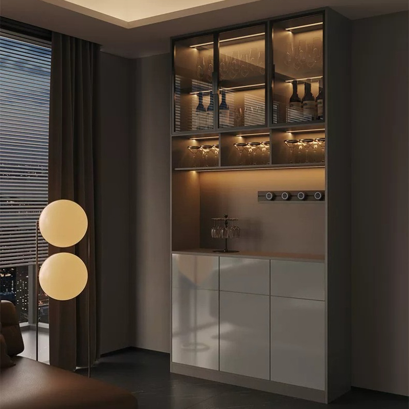 خزانة نبيذ جانبية إيطالية فاخر - مراجعة Glass Cabinet Display وسعره