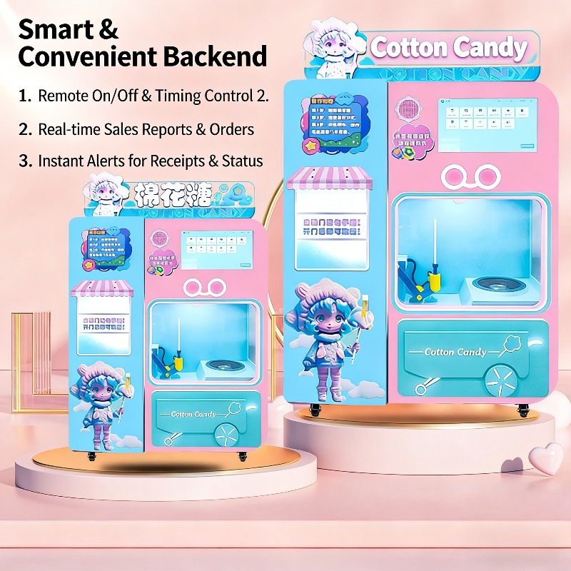 آلة بيع حلوى القطن الأوتوماتيك - مراجعة Candy Vending Machine وسعره