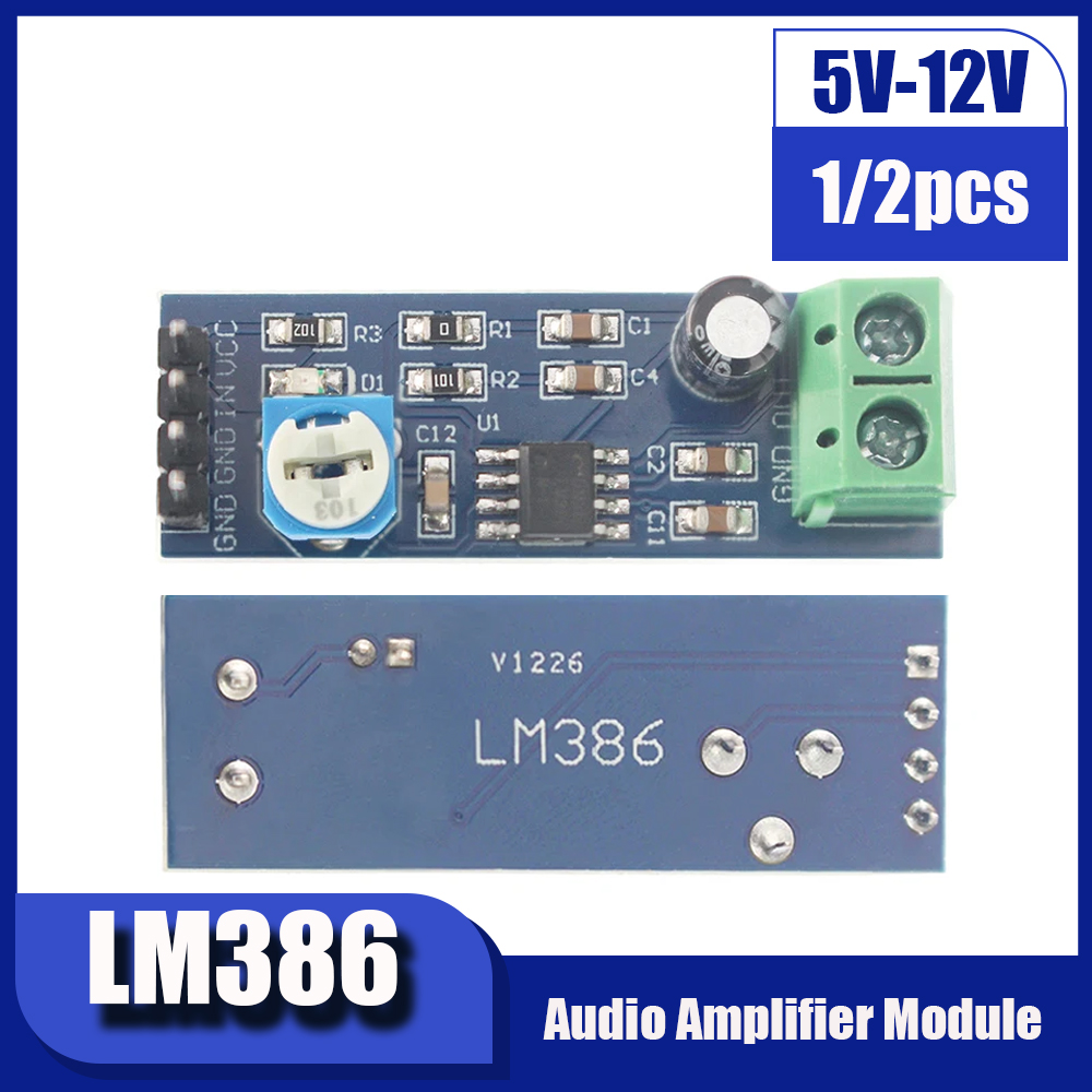1/2 قطعة LM386 الصوت مكبر كهرب - مراجعة Arduino Vending Machine Project وسعره