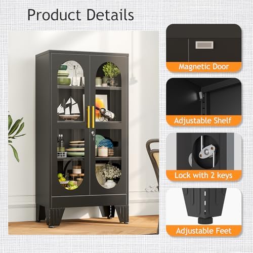 خزانة عرض بقفل زجاجي مقاس 47 ب - مراجعة Glass Cabinet Display وسعره