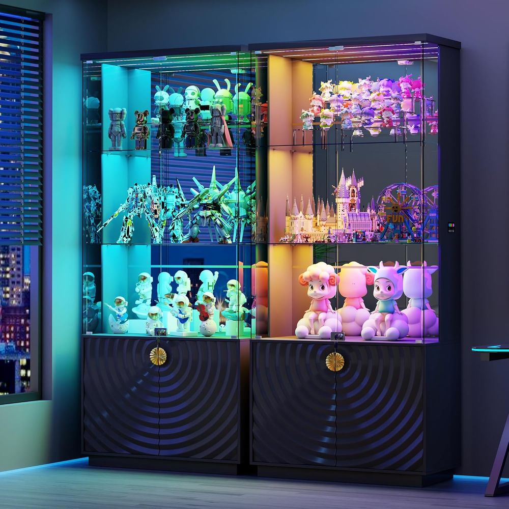 خزانة عرض زجاجية 71 بوصة، خزان - مراجعة Glass Cabinet Display وسعره