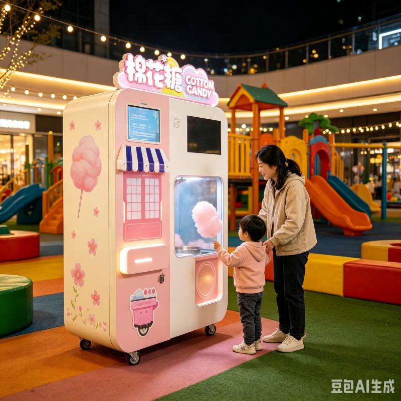 آلة بيع حلوى القطن الأوتوماتيك - مراجعة Candy Floss Machine وسعره