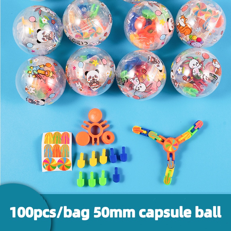 100 قطعة/الحقيبة 50 مللي متر ك - مراجعة Prize Capsule Toy Machine وسعره