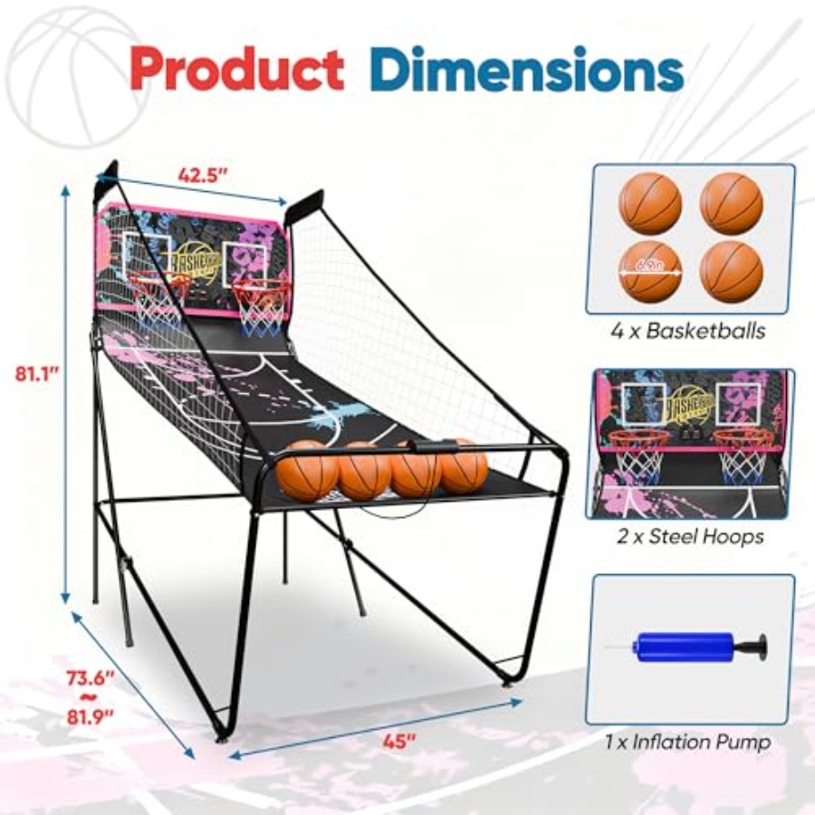 لعبة كرة السلة الإلكترونية الق - مراجعة Arcade Games & Vending Llc Photos وسعره